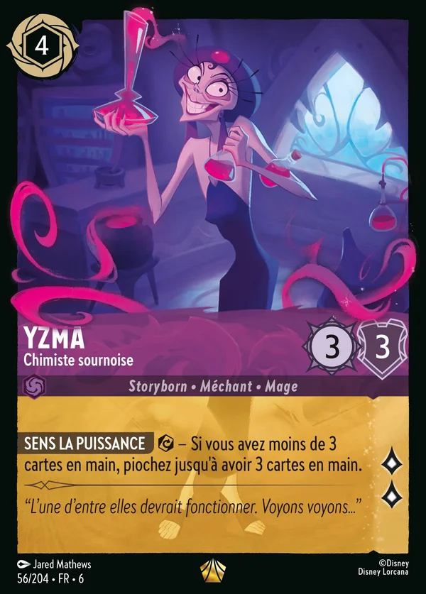 Yzma - Chimiste sournoise — Disney Lorcana Personnage card from Azurite Sea