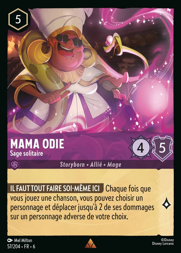 Mama Odie - Sage solitaire — Disney Lorcana Personnage card from Azurite Sea