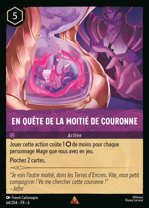 En quête de la moitié de Couronne — Disney Lorcana Action card from Azurite Sea