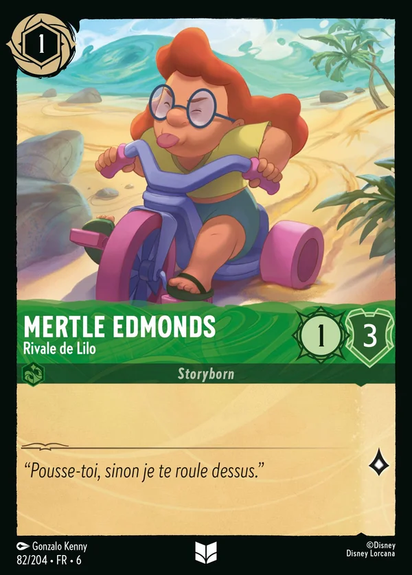 Mertle Edmonds - Rivale de Lilo — Disney Lorcana Personnage card from Azurite Sea