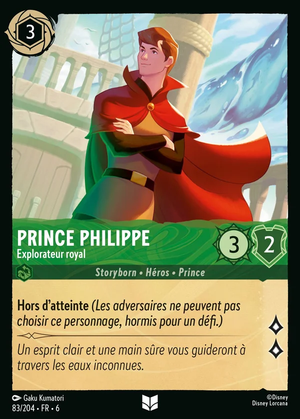 Prince Philippe - Explorateur royal — Disney Lorcana Personnage card from Azurite Sea