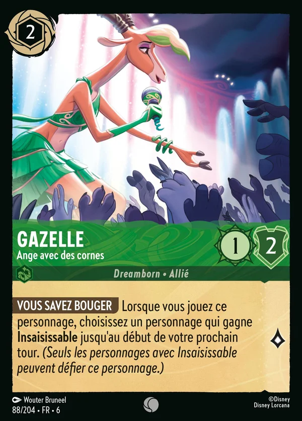 Gazelle - Ange avec des cornes — Disney Lorcana Personnage card from Azurite Sea