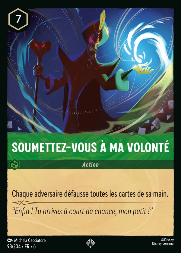 Soumettez-vous à ma volonté — Disney Lorcana Action card from Azurite Sea