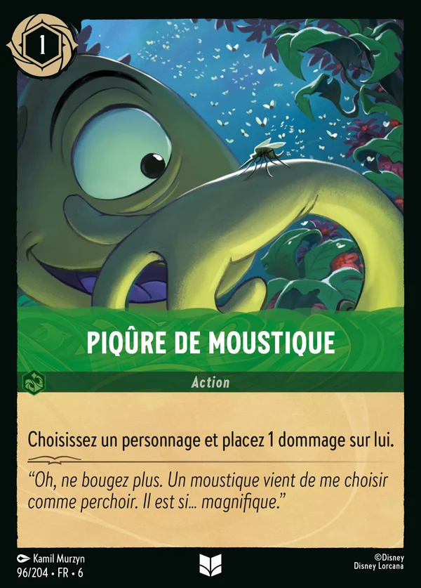 Piqûre de moustique — Disney Lorcana Action card from Azurite Sea