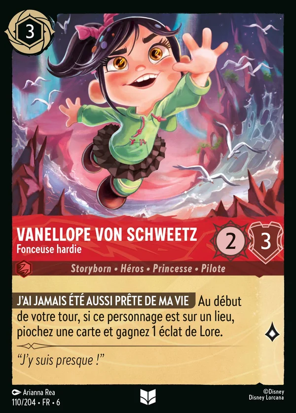 Vanellope von Schweetz - Fonceuse hardie — Disney Lorcana Personnage card from Azurite Sea