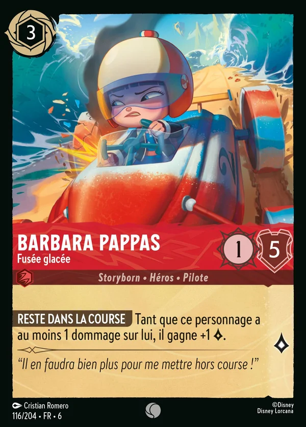 Barbara Pappas - Fusée glacée — Disney Lorcana Personnage card from Azurite Sea