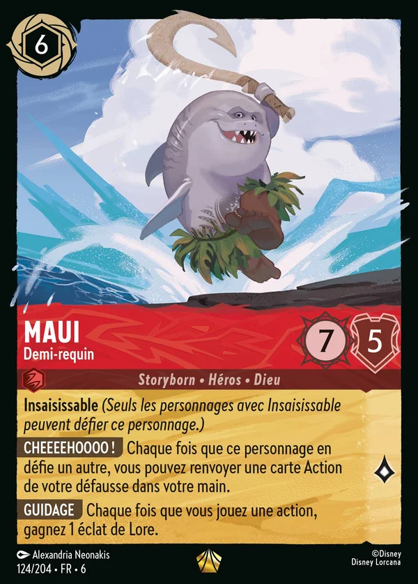 Maui - Demi-requin — Disney Lorcana Personnage card from Azurite Sea