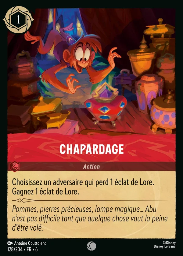 Chapardage — Disney Lorcana Action card from Azurite Sea