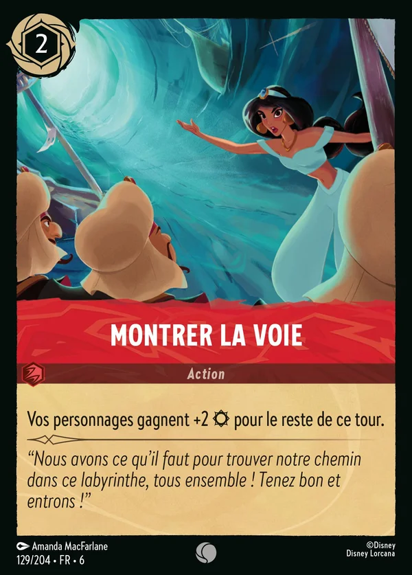 Montrer la voie — Disney Lorcana Action card from Azurite Sea