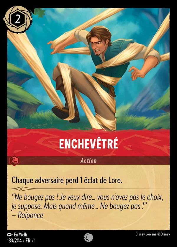 Enchevêtré — Disney Lorcana Action card from The First Chapter