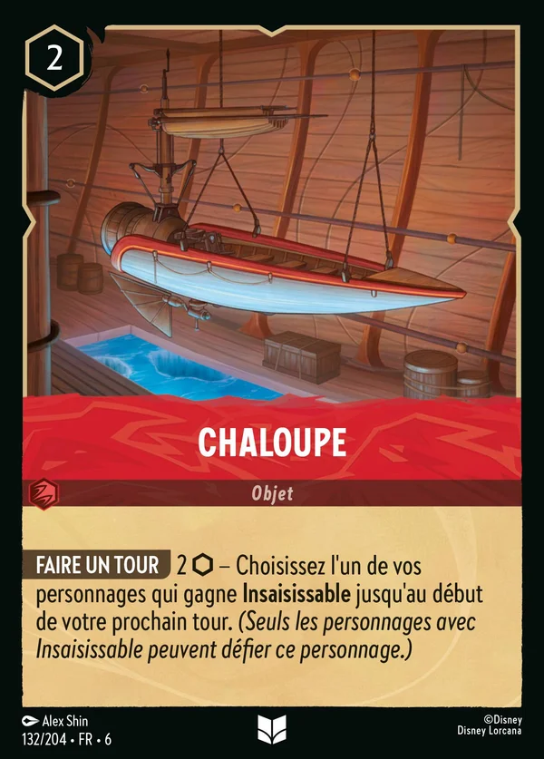Chaloupe — Disney Lorcana Objet card from Azurite Sea