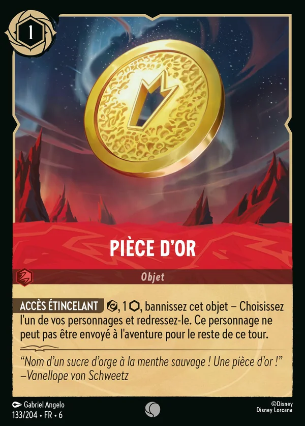 Pièce d'or — Disney Lorcana Objet card from Azurite Sea