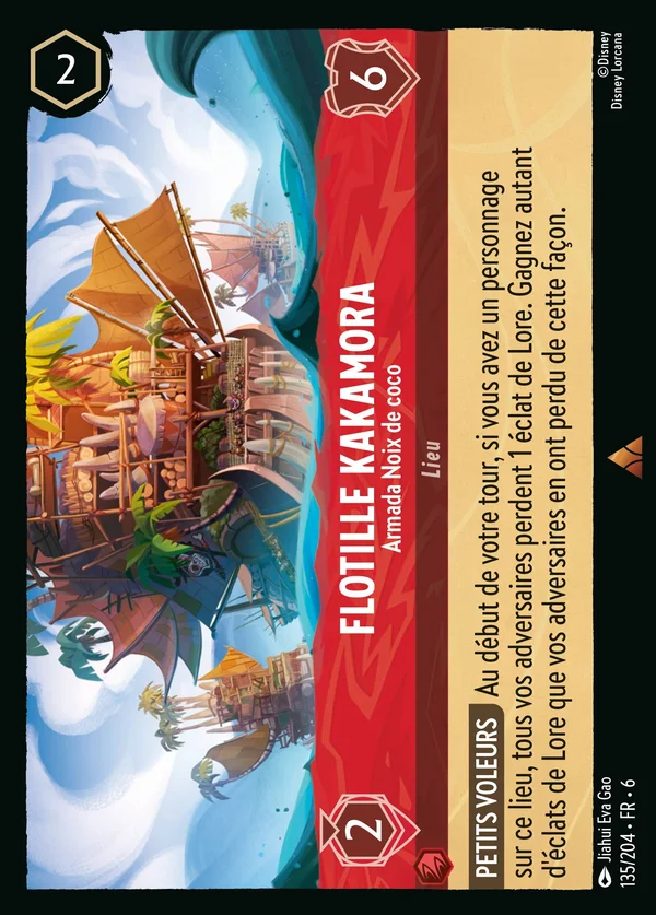 Flotille Kakamora - Armada Noix de coco — Disney Lorcana Lieu card from Azurite Sea