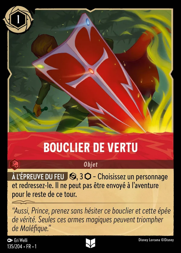 Bouclier de vertu — Disney Lorcana Objet card from The First Chapter