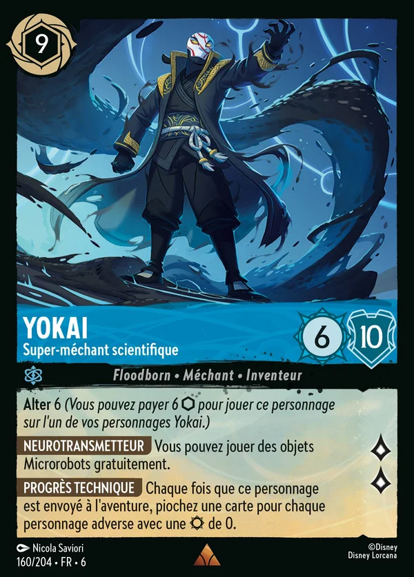 Yokai - Super-méchant scientifique — Disney Lorcana Personnage card from Azurite Sea