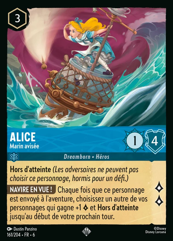 Alice - Marin avisée — Disney Lorcana Personnage card from Azurite Sea