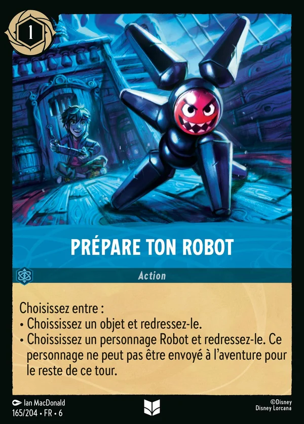 Prépare ton robot — Disney Lorcana Action card from Azurite Sea