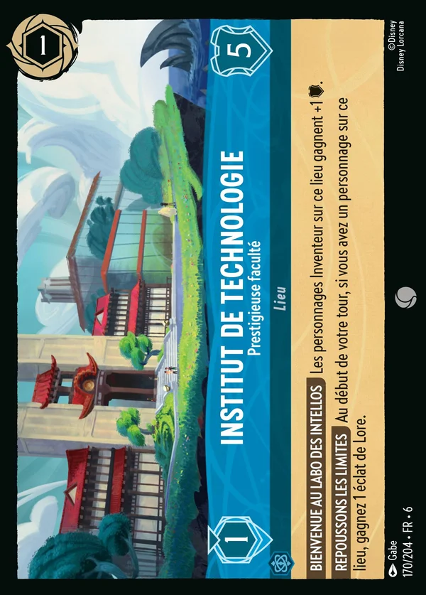 Institut de Technologie - Prestigieuse faculté — Disney Lorcana Lieu card from Azurite Sea