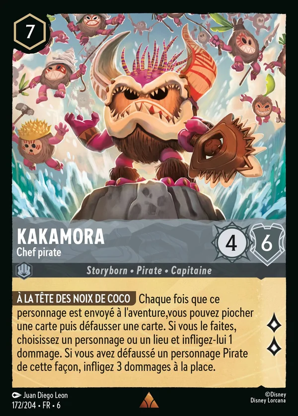 Kakamora - Chef pirate — Disney Lorcana Personnage card from Azurite Sea