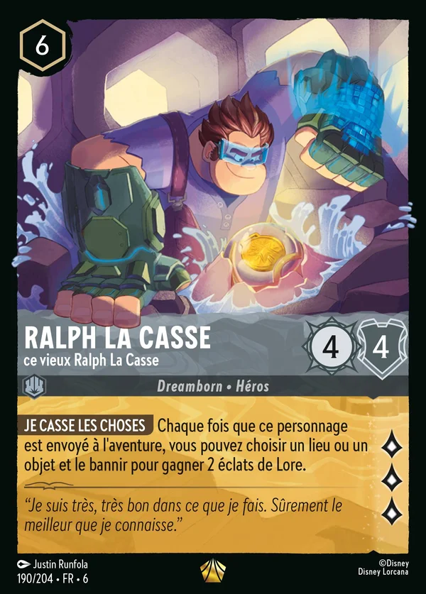 Ralph la Casse - ce vieux Ralph La Casse — Disney Lorcana Personnage card from Azurite Sea