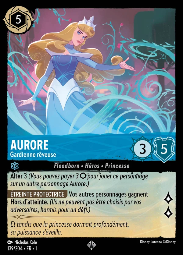 Aurore - Gardienne rêveuse — Disney Lorcana Personnage card from The First Chapter