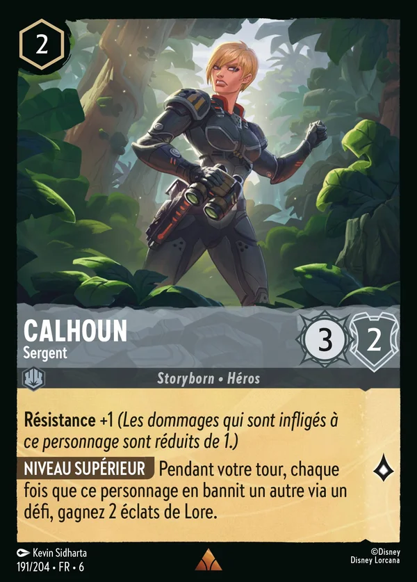 Calhoun - Sergent — Disney Lorcana Personnage card from Azurite Sea