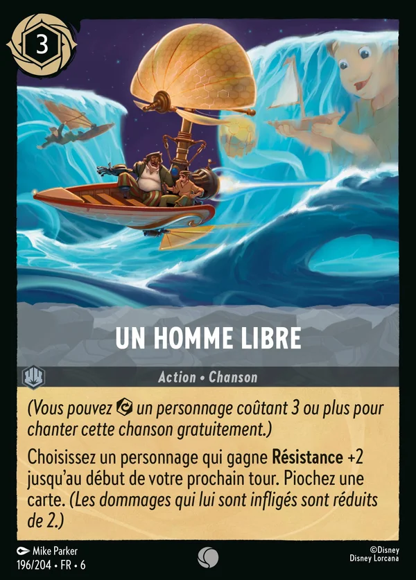 Un homme libre — Disney Lorcana Action card from Azurite Sea