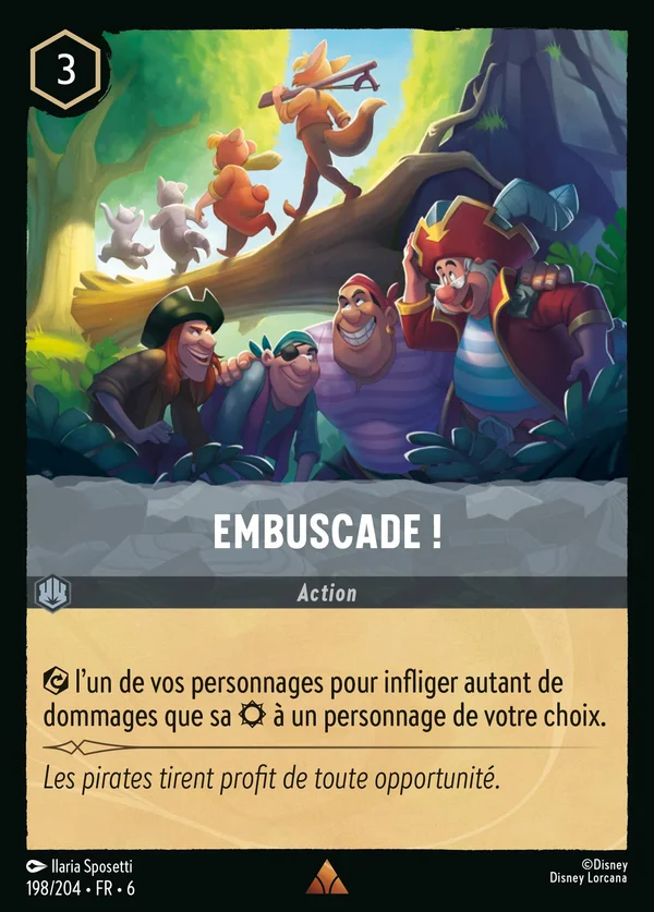 Embuscade ! — Disney Lorcana Action card from Azurite Sea