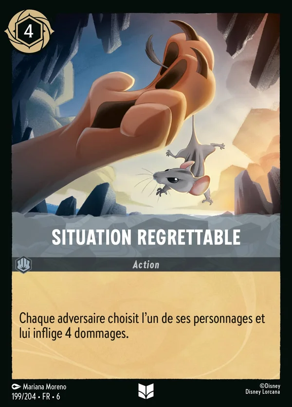 Situation regrettable — Disney Lorcana Action card from Azurite Sea