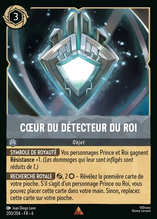 Cœur du détecteur du roi — Disney Lorcana Objet card from Azurite Sea
