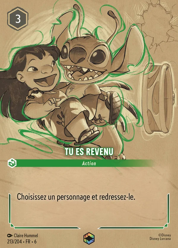 Tu es revenu — Disney Lorcana Action card from Azurite Sea