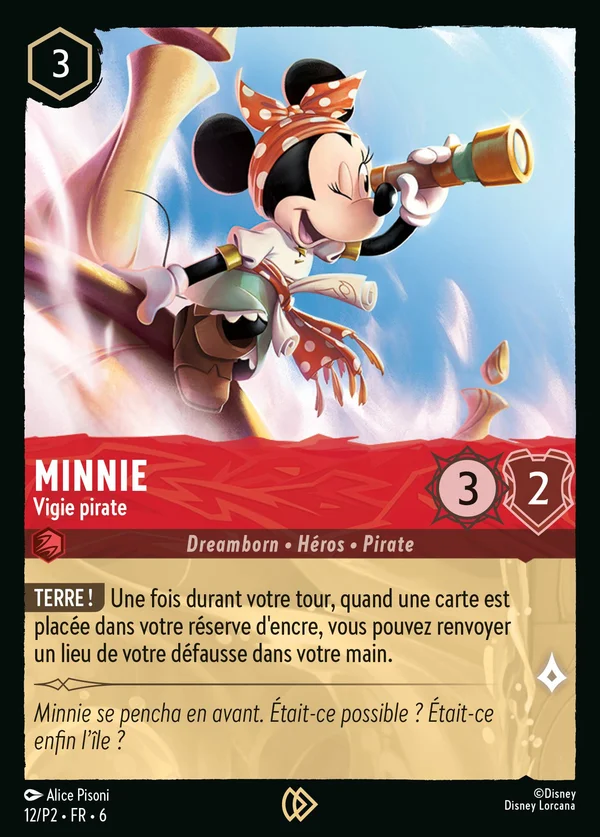Minnie - Vigie pirate — Disney Lorcana Personnage card from Azurite Sea