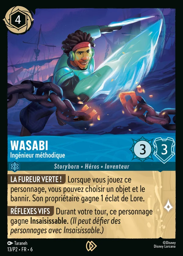 Wasabi - Ingénieur méthodique — Disney Lorcana Personnage card from Azurite Sea