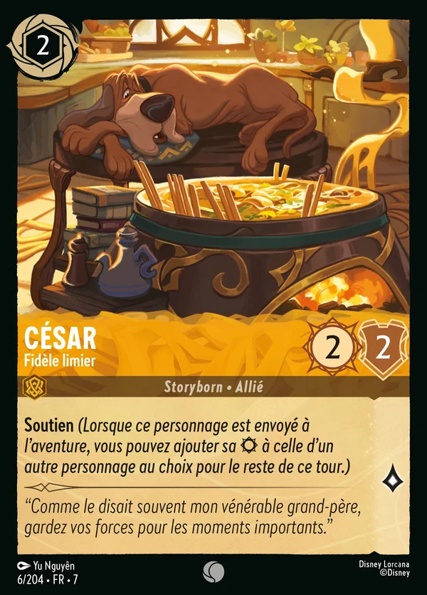César - Fidèle limier — Disney Lorcana Personnage card from Archazia's Island