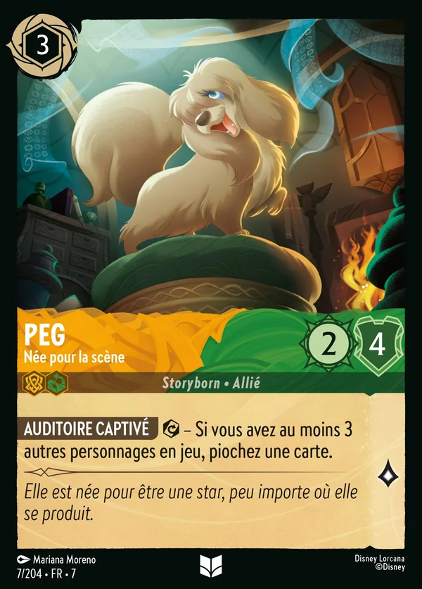Peg - Née pour la scène — Disney Lorcana Personnage card from Archazia's Island