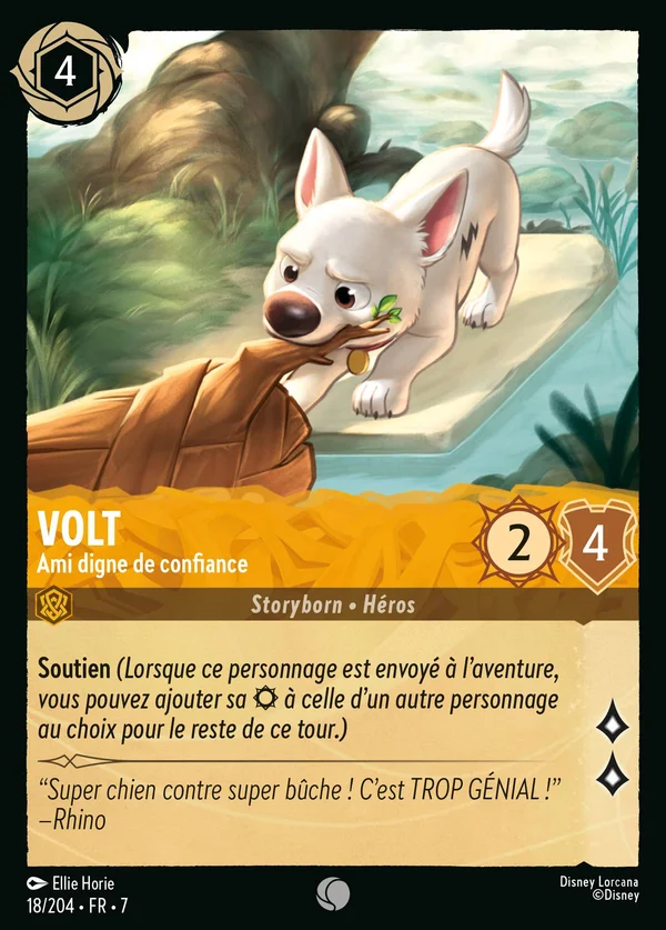 Volt - Ami digne de confiance — Disney Lorcana Personnage card from Archazia's Island