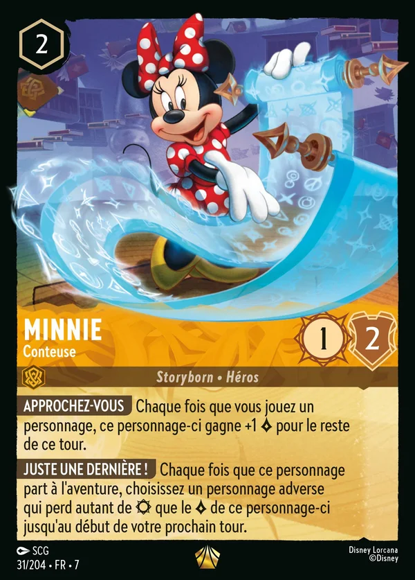 Minnie - Conteuse — Disney Lorcana Personnage card from Archazia's Island