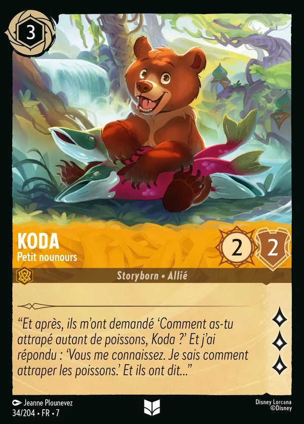 Koda - Petit nounours — Disney Lorcana Personnage card from Archazia's Island