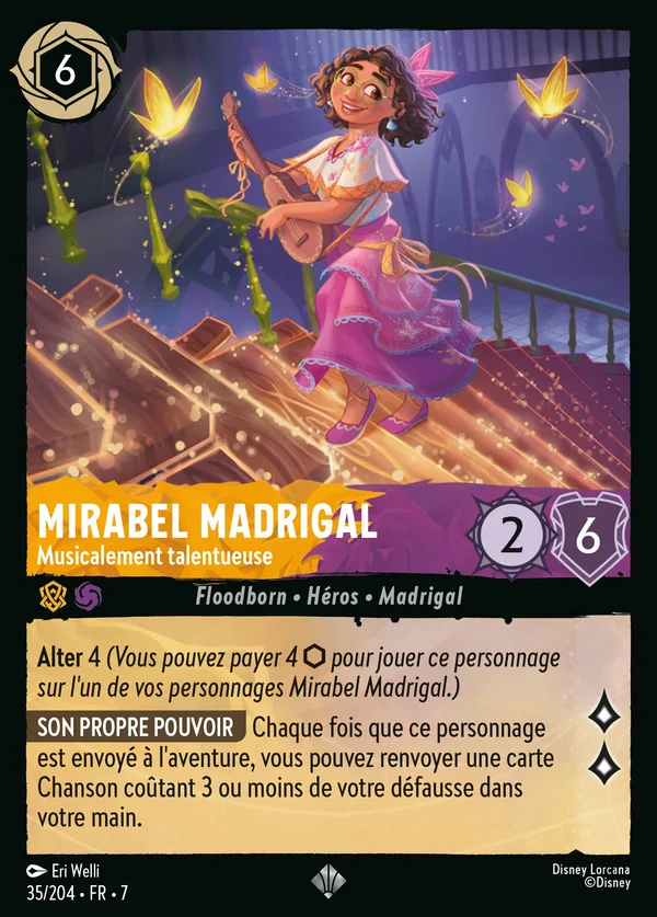 Mirabel Madrigal - Musicalement talentueuse — Disney Lorcana Personnage card from Archazia's Island