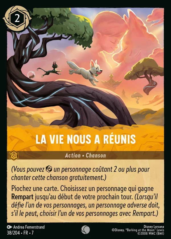 La vie nous a réunis — Disney Lorcana Action card from Archazia's Island