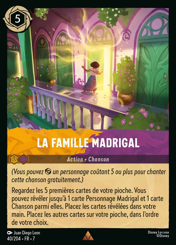 La Famille Madrigal — Disney Lorcana Action card from Archazia's Island