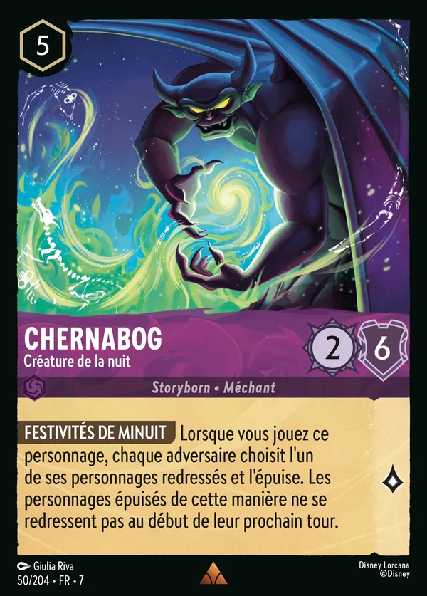 Chernabog - Créature de la nuit — Disney Lorcana Personnage card from Archazia's Island