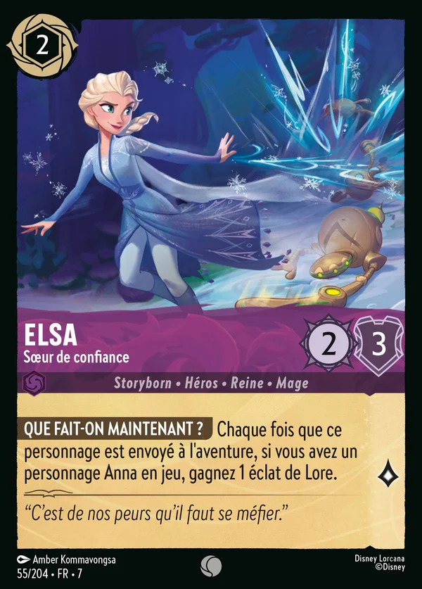 Elsa - Sœur de confiance — Disney Lorcana Personnage card from Archazia's Island