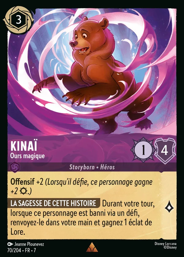 Kinaï - Ours magique — Disney Lorcana Personnage card from Archazia's Island