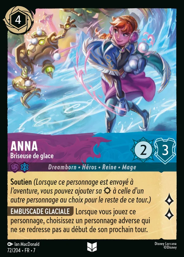 Anna - Briseuse de glace — Disney Lorcana Personnage card from Archazia's Island