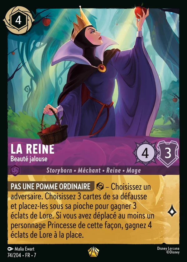 La Reine - Beauté jalouse — Disney Lorcana Personnage card from Archazia's Island