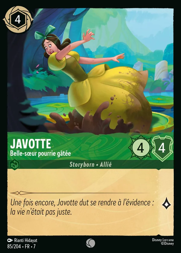 Javotte - Belle-sœur pourrie gâtée — Disney Lorcana Personnage card from Archazia's Island
