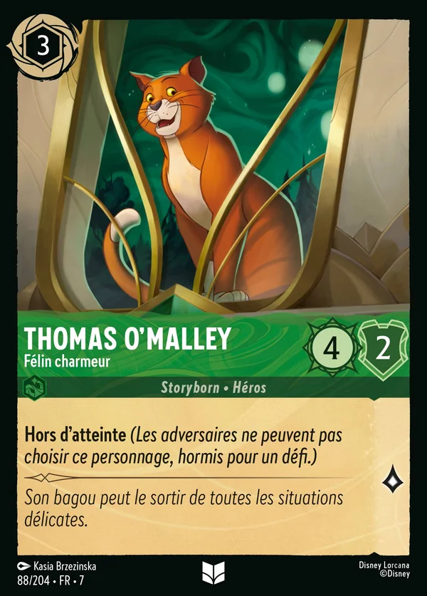 Thomas O'Malley - Félin charmeur — Disney Lorcana Personnage card from Archazia's Island