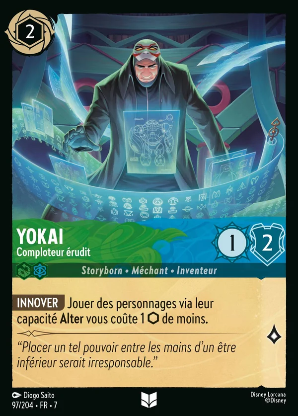 Yokai - Comploteur érudit — Disney Lorcana Personnage card from Archazia's Island