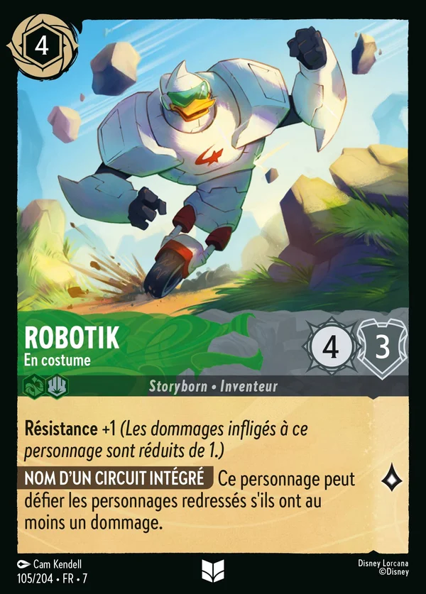 Robotik - En costume — Disney Lorcana Personnage card from Archazia's Island